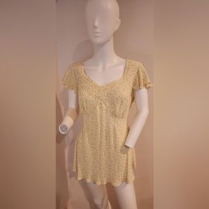 Motherhood Yellow Floral Maternity Top Size XL